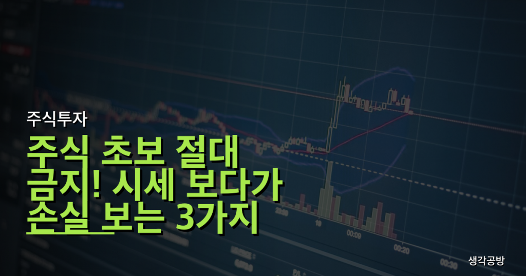 주식 초보 절대 금지! 시세 보다가 손실 보는 3가지 함정