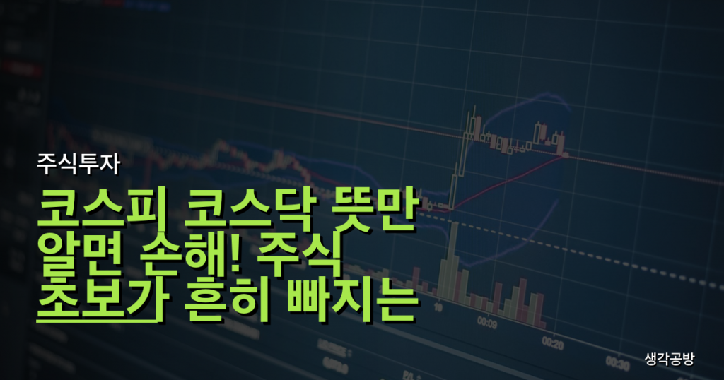 코스피 코스닥 뜻만 알면 손해! 주식 초보가 흔히 빠지는 3가지 함정